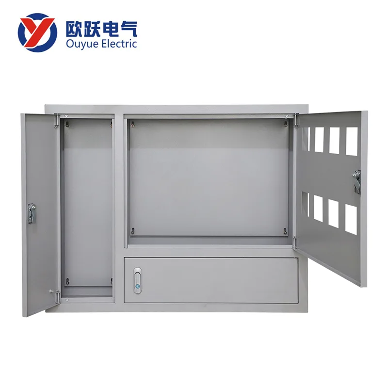 Boîte de compteur d'électricité intégrée à montage dissimulé à l'intérieur en fer